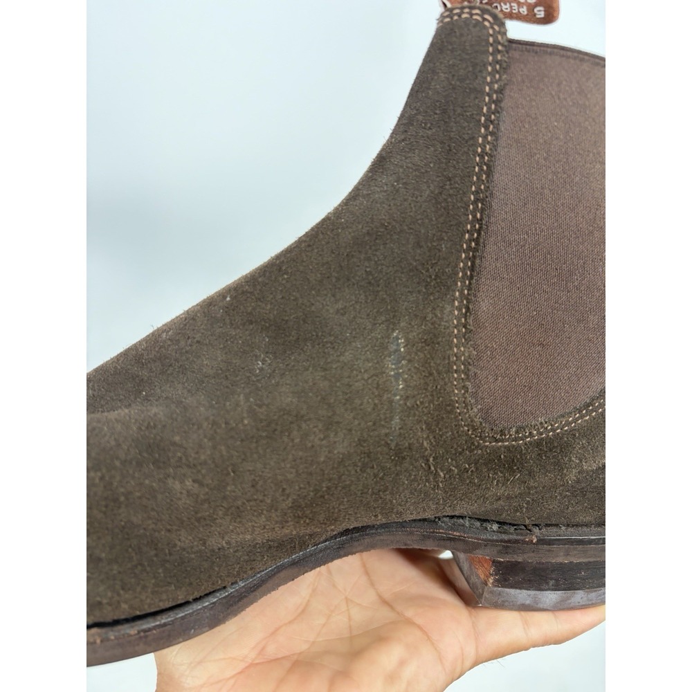 RM Williams Comfort Craftsman Boot in Chocolate Suede Size 10.5 G - Picture 11 of 16